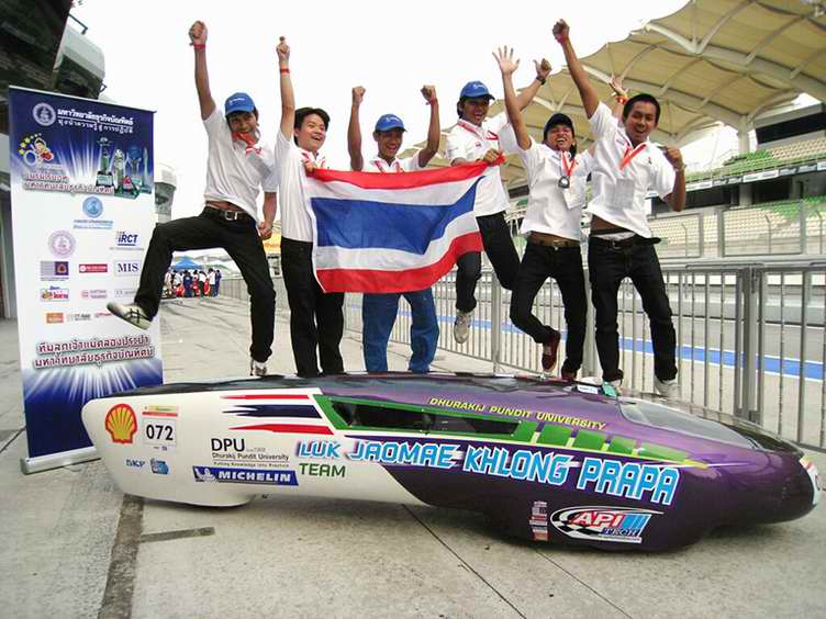 泰国博仁大学获第三届壳牌亚洲汽车环保马拉松大赛冠军