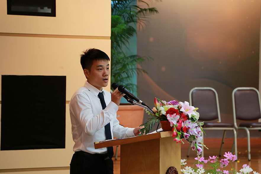 泰国博仁大学新生开学典礼-新生代表发言